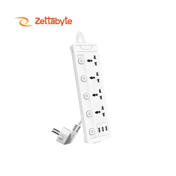 Deli ET411 2 Pin 4 Port Power Strip