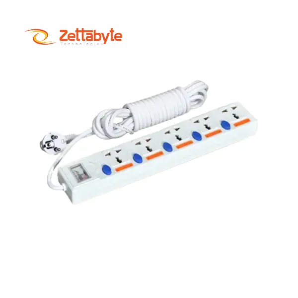 Maxline ML-255-3M 2 Pin Plug 5 Socket Power Strip