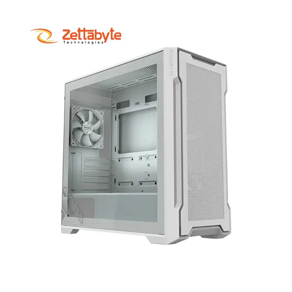 Gigabyte C102 GLASS Stylish Tempered Glass Window White Desktop Case