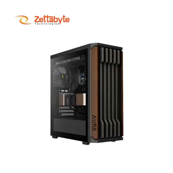 Gamdias Aura GC11 WOOD Stylish Walnut Mesh Gaming Casing