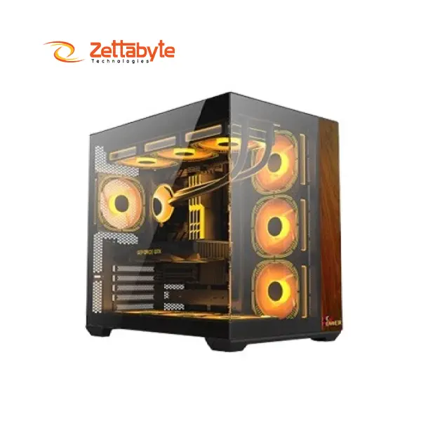 PC Power DARK WOOD ATX Mid Tower Case