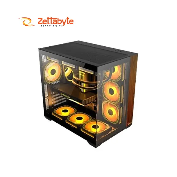 PC Power DARK WOOD ATX Mid Tower Case