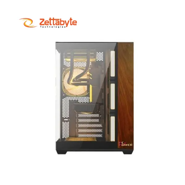 PC Power DARK WOOD ATX Mid Tower Case