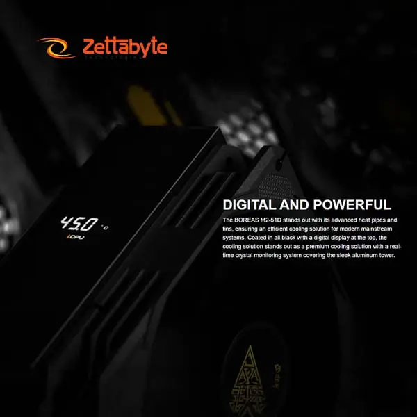 Gamdias BOREAS M2-51D High Performance 1800 RPM CPU Cooler