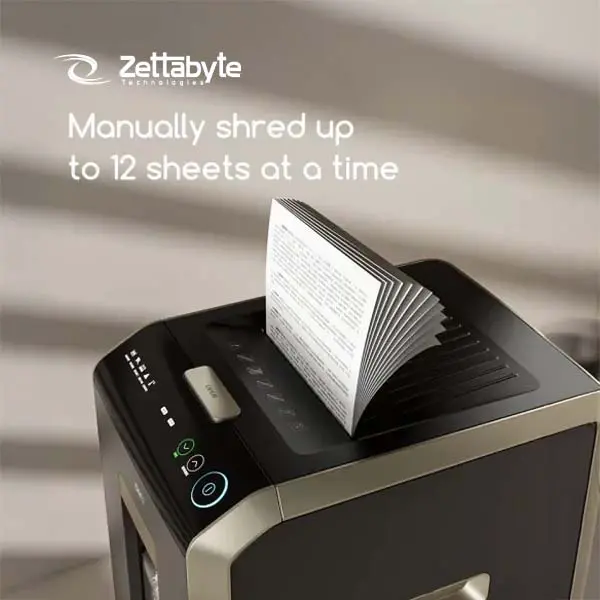 Deli ET089 4 x 12 mm Micro-Cut Secure Paper Shredder