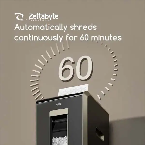 Deli ET089 4 x 12 mm Micro-Cut Secure Paper Shredder