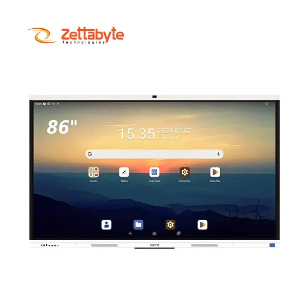 METZ S Series 86SG1 86 Inch Android Based Touch 4K UHD Interactive Flat Panel Display