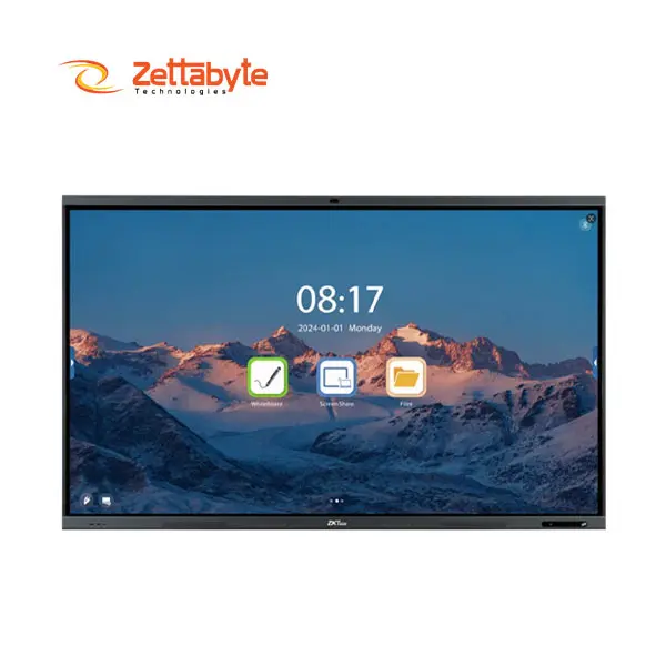 ZKTeco SC02-I375A 75 Inch 4K UHD Display Size Powerful Interactive Flat Panel Display