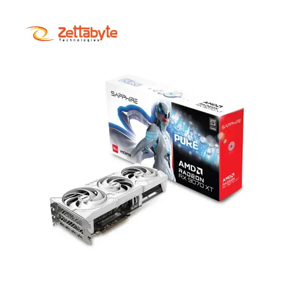 Sapphire PURE AMD Radeon RX 9070 XT 16GB GDDR6 High Performance Graphics Card