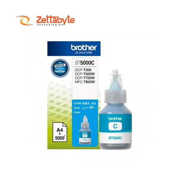 Brother BT5000C High Yield Original Cyan Ink Bottle