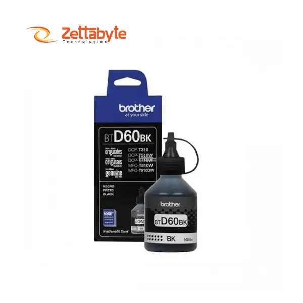 Brother BTD60BK High Yield Original Black Ink Bottle