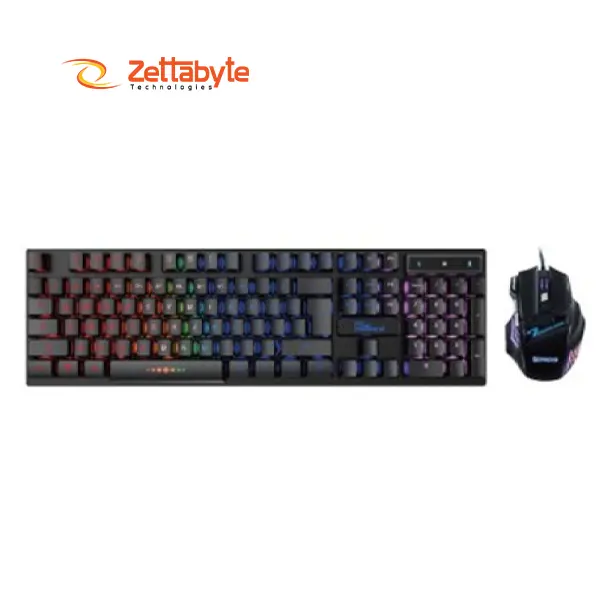 PC Power PGC801G12 Wired Keyboard & Mouse Gaming Combo