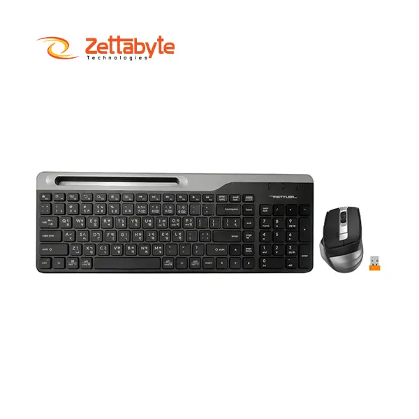 A4TECH FB2535C Fstyler Smoky Grey Wireless Keyboard & Mouse Combo with Bangla
