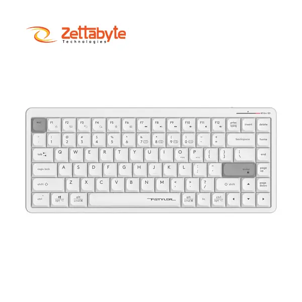 A4tech FSTYLER FBX53C Wireless Dual Mode White Keyboard