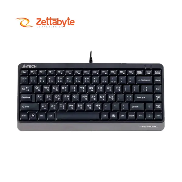 A4TECH FK11 USB Black Mini Bangla Support Keyboard