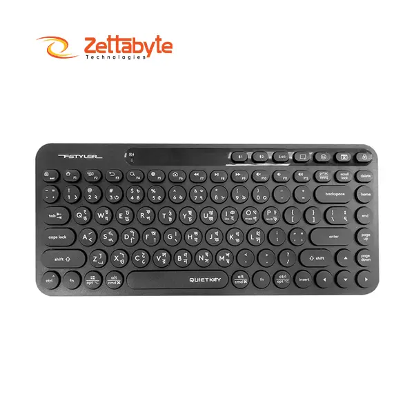 A4TECH Fstyler FBK36C AS Dual Mode Mini Wireless Keyboard with Bangla