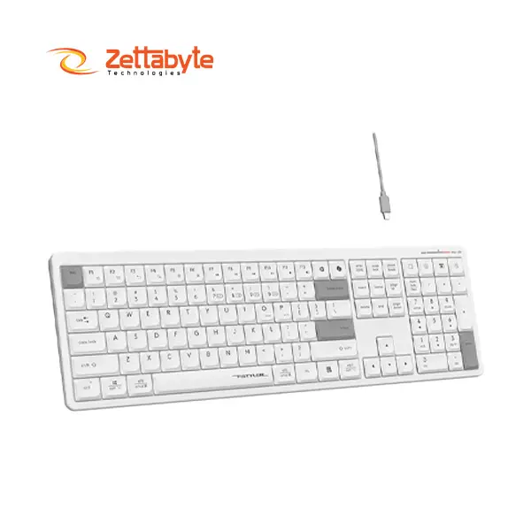 A4tech FSTYLER FBX55C Wireless White Dual Mode Keyboard