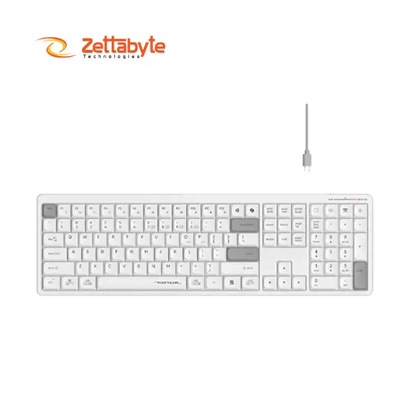 A4tech FSTYLER FBX55C Wireless White Dual Mode Keyboard