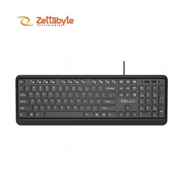 Delux KA190U USB 104-Key Durable Keyboard