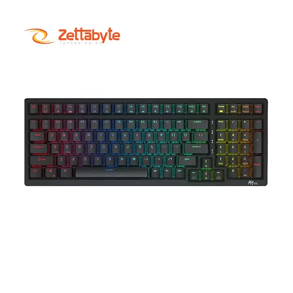 Royal Kludge RK98 RGB Hot-Swappable Blue Switch Wireless Mechanical Keyboard