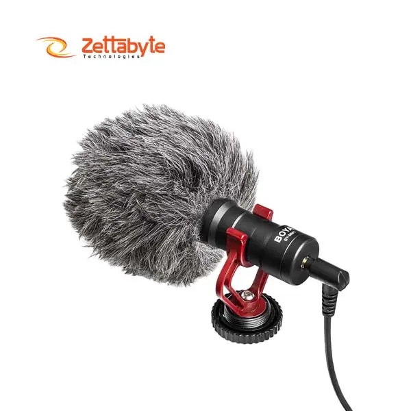 Boya by-mm1 cardioid condenser microphone