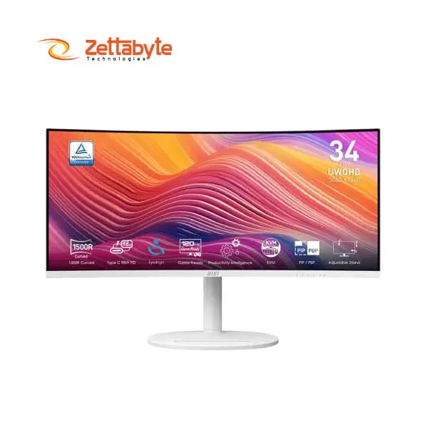 MSI Modern MD342CQPW 1500R Curved VA Gaming Monitor