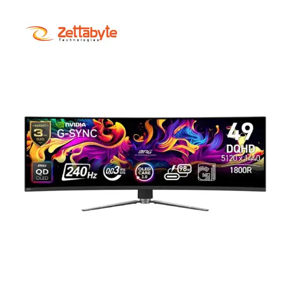 MPG 491CQPX QD-OLED 240Hz Ultra Smooth Curved Gaming Monitor