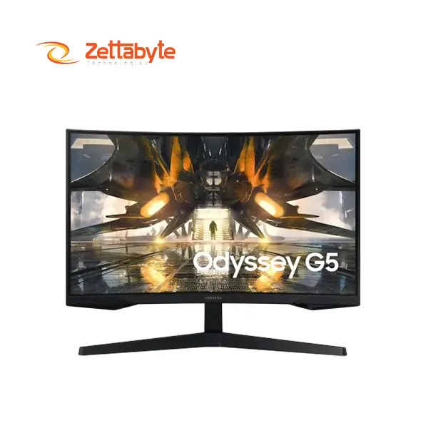 Samsung ODYSSEY G5 LS27CG550EWX 27-inch 165Hz QHD Curved Gaming Monitor
