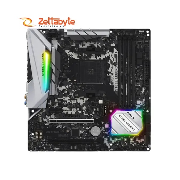 Asrock B450M Steel Legend Durable Dual PCIe Slots Motherboard