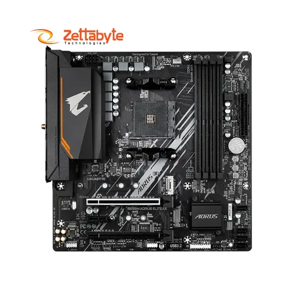GIGABYTE B550M AORUS ELITE AX Wi-Fi 6 & PCIe 4.0 Power Motherboard