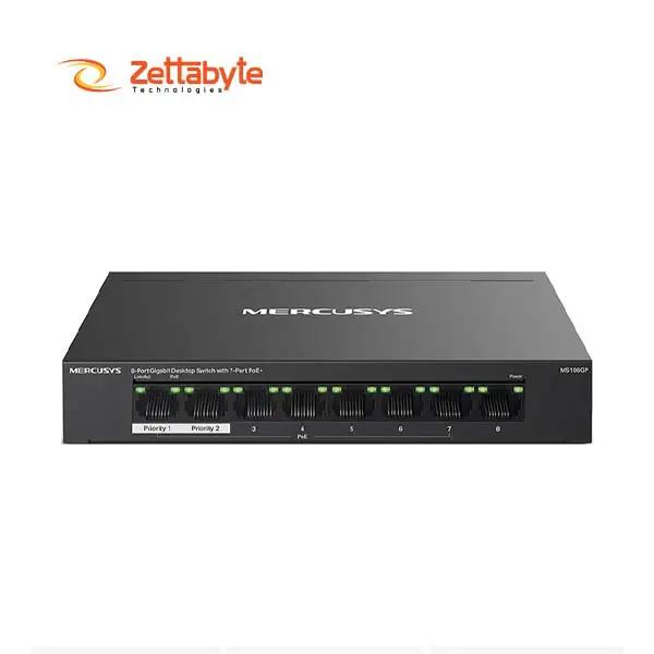 Mercusys MS108GP 8 Port Gigabit Powerful Network Switch