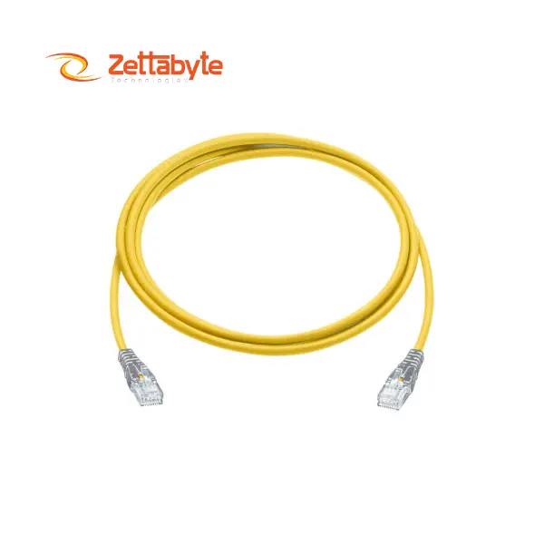 R&M CAT6 U/UTP 4P LSZH 1 Meter Yellow Ethernet Patch Cord