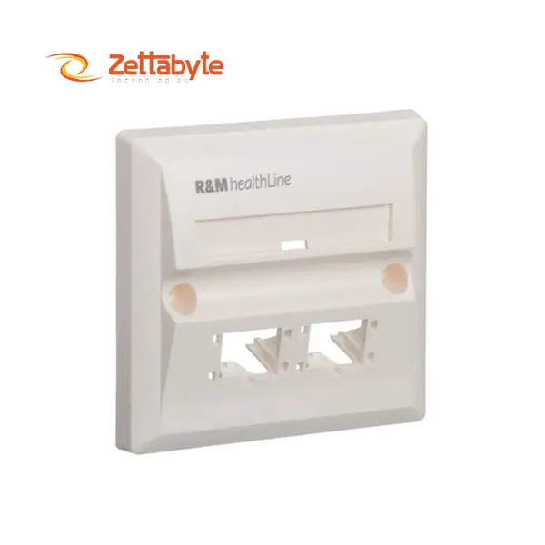 R&M CAT6 2-Port Network Faceplate