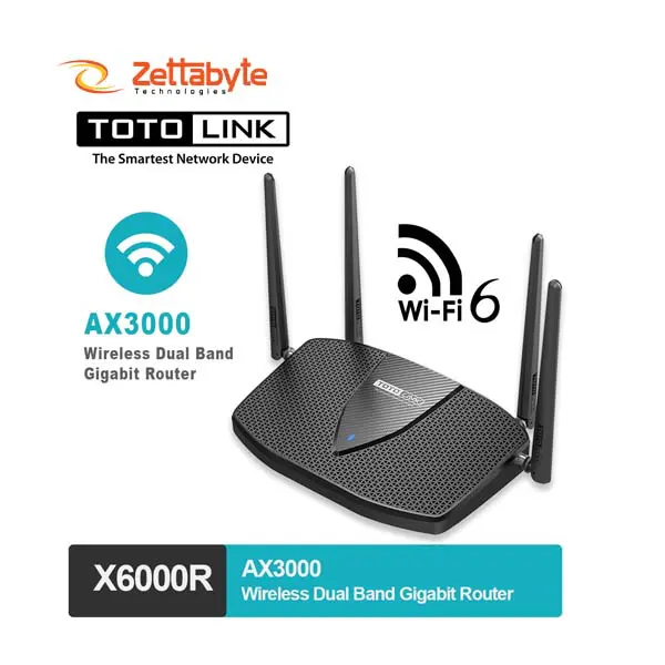 TOTOLINK X6000R AX3000 WiFi 6 Router