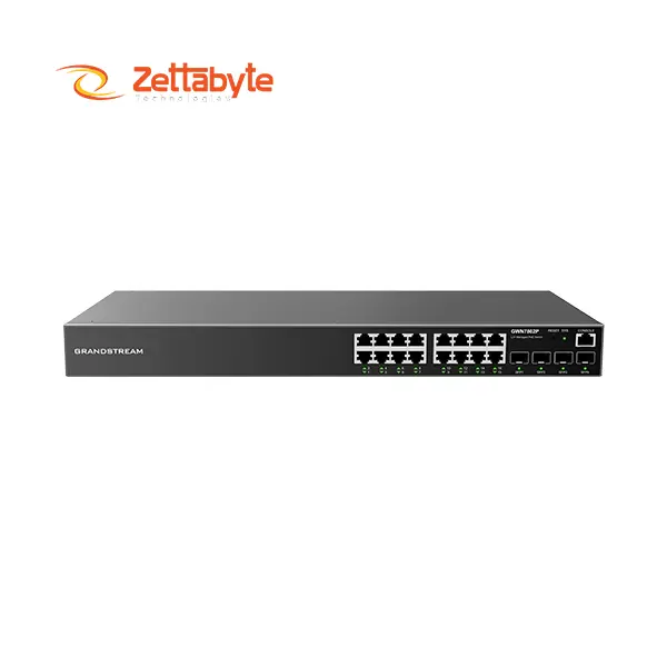 Grandstream GWN7802P 16-Port Gigabit Managed PoE Layer 2+ Network Switch