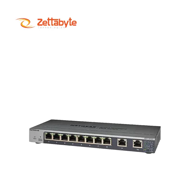 NETGEAR GS110EMX 8-Port Gigabit 2-Port Multi-Gig Ethernet Plus Switch