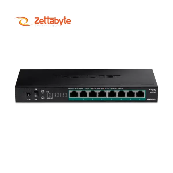 TRENDnet TPE-TG380 8-Port Unmanaged 2.5G PoE+ Switch