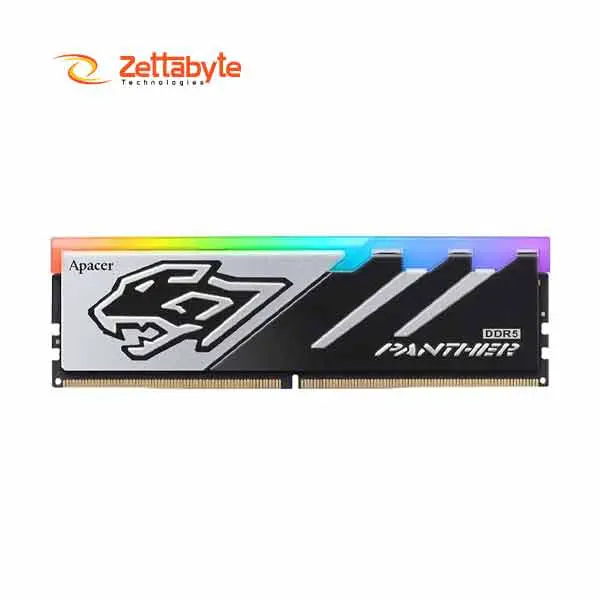 Apacer Panther RGB 16GB DDR5 6000Mhz Grey & Black Desktop RAM