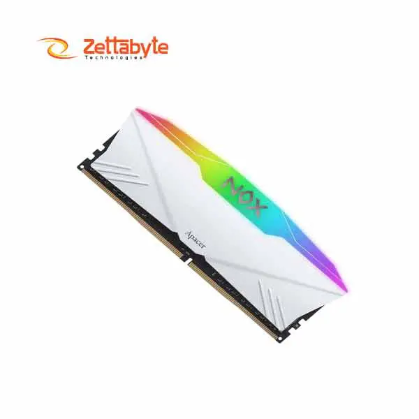Apacer NOX 16GB DDR4 3200MHz RGB AURA2 White Desktop Ram