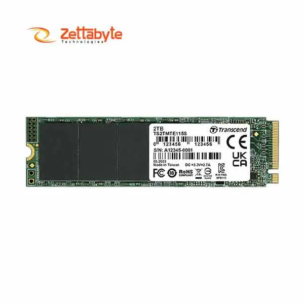 Transcend 115S 2TB High-Speed PCIe Gen3x4 SSD