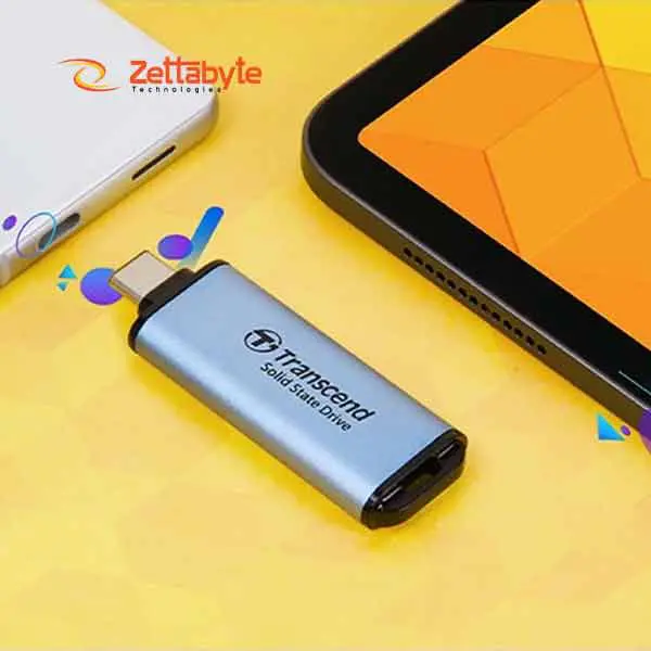 Transcend ESD300C 1TB USB Type-C OTG Sky Blue Portable External SSD