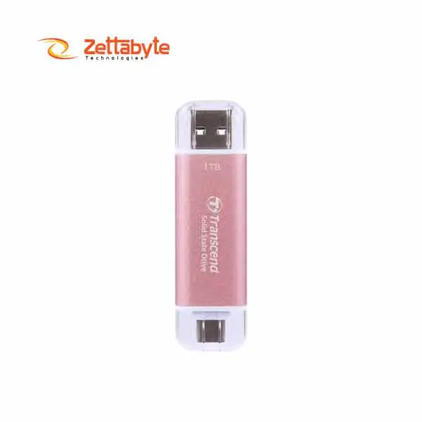 Transcend ESD310P 1TB USB Type-A & Type-C OTG Pink Portable SSD