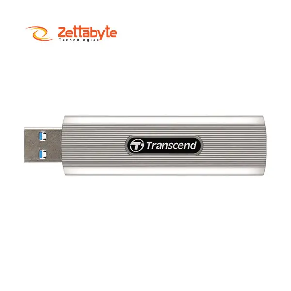 Transcend ESD320A 1TB USB 3.2 Gen 2 Type-A Soft Gray Portable External SSD