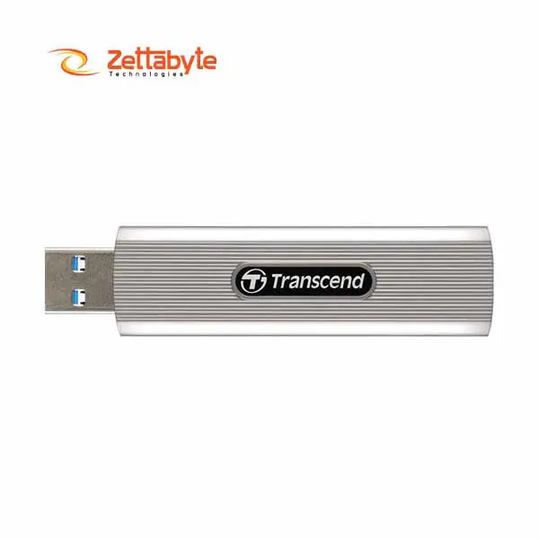 Transcend ESD320A 512GB USB 3.2 Gen 2 Type-A Soft Gray Portable External SSD